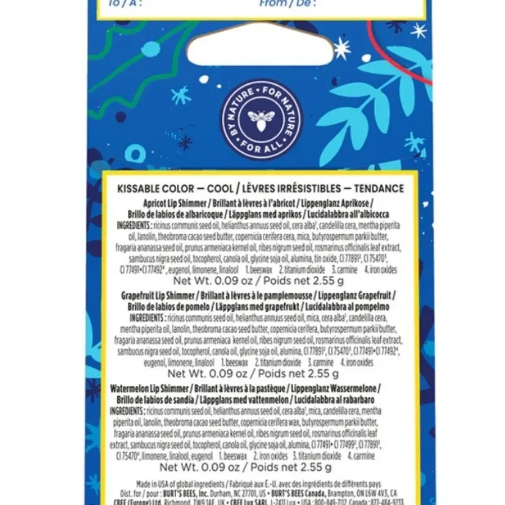 Burt's‎ Bees Kissable Color Cool Collection Holiday Gift Set